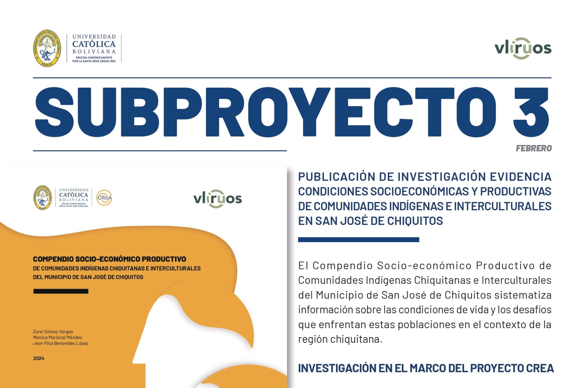 Soberanía Alimentaria e innovación nutricional en comunidades vulnerables de Bolivia